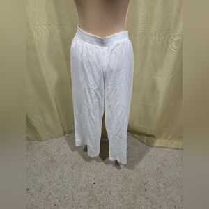 Marc White Flowy Pants. Size XL